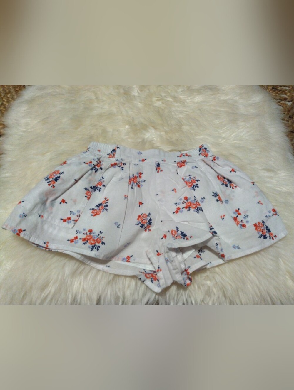 Janie And Jack Floral Elastic-Waist Shorts Size 18-24 Month